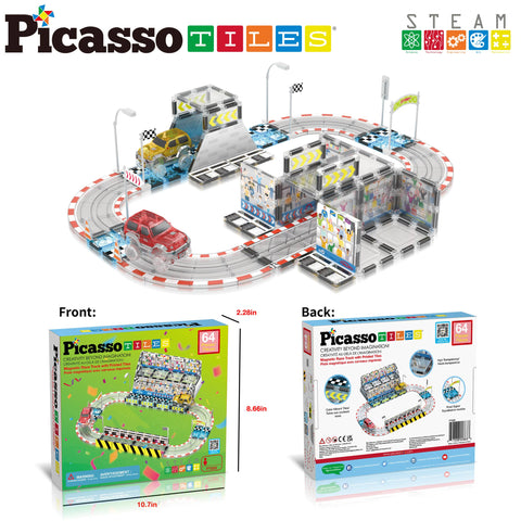 Stadium Racetrack + Trucks Set