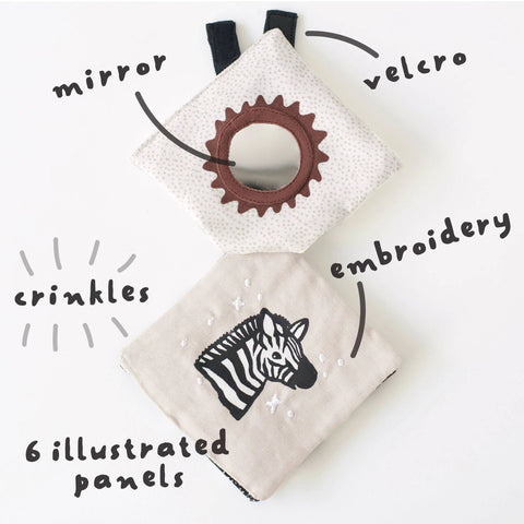 Crinkle Pages Stroller Toy - Wild