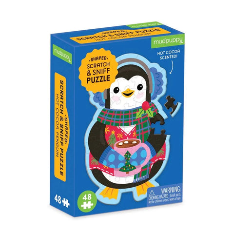 Scratch & Sniff Puzzle - Hot Cocoa Penguin