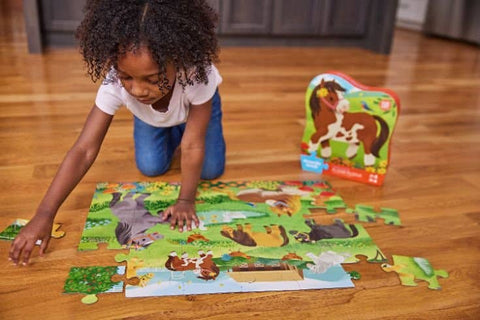 36-Piece Shaped Box Puzzle - Pretty Ponies