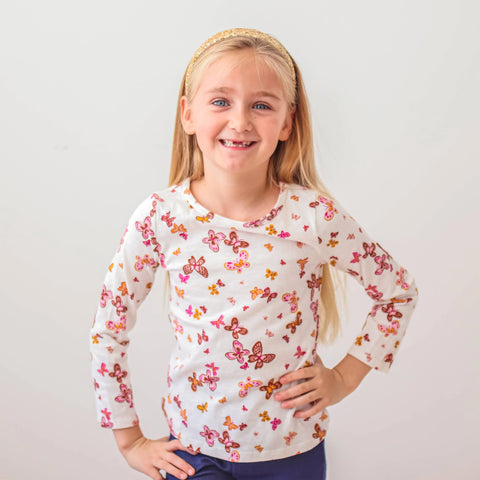 Tapered Chunky Glitter Headband - Gold