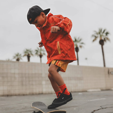 Retro Wave Hybrid Board Shorts (Yellow)