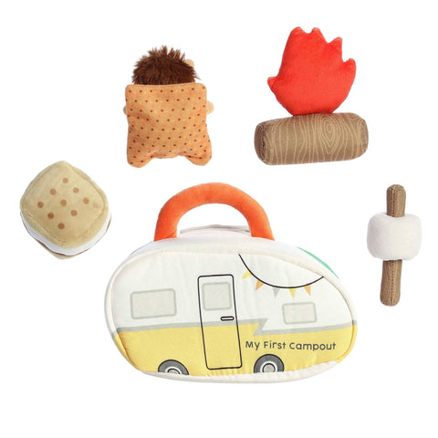 My First Campout Plush Activity Set