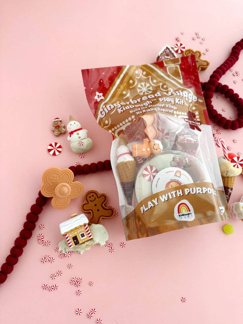 Gingerbread Village KidDough Play Kit | Gingerbread Scented