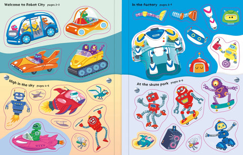 First Sticker Books - Robots