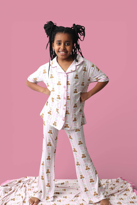 Bear-Y Blossoms Dream Girl's Flare Set