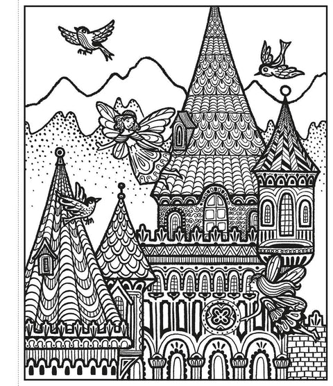 Magic Painting Book: Fairy Palaces