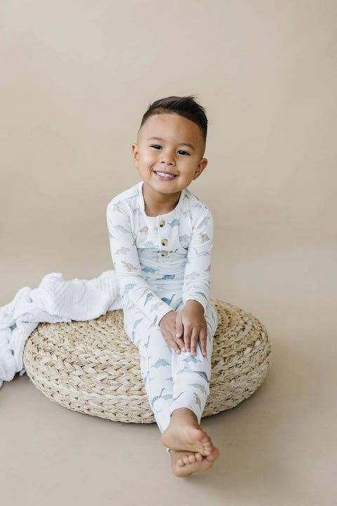 Snugglesaurus Bamboo Henley PJ Set