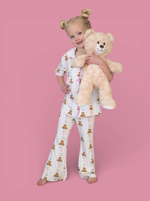 Bear-Y Blossoms Dream Girl's Flare Set