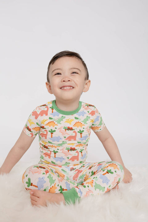 Dino Bamboo Pajama Set for Kids