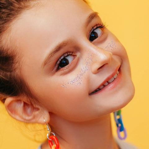 Super Sparkly Kids Hair & Body Fine Glitter Gel - White