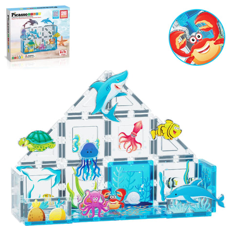 Marine World Magnetic Building Set (26 Pieces)