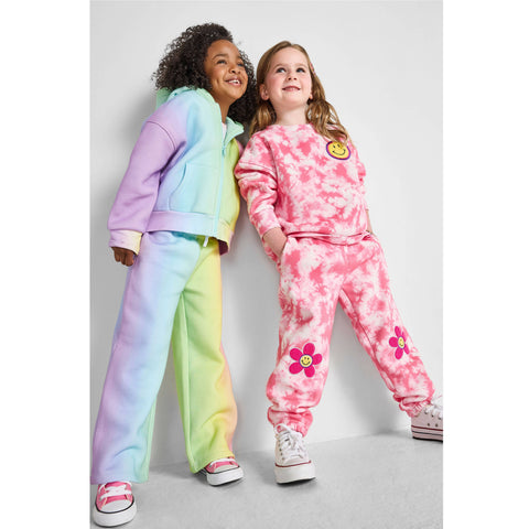 Rainbow Wide-Leg Joggers