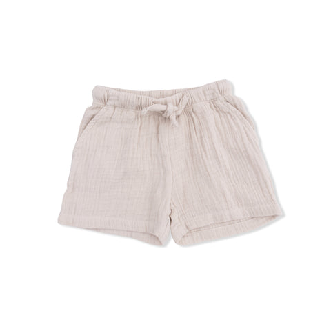 Casual Short - Solid Muslin French Oak