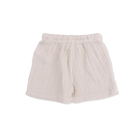 Casual Short - Solid Muslin French Oak