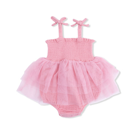 Tutu Bubble - Solid Muslin Poignant Pink