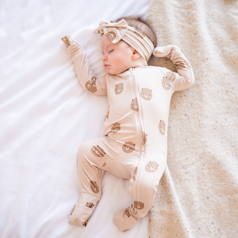 Bamboo 2-Way Convertible Zip Romper (Teddy)