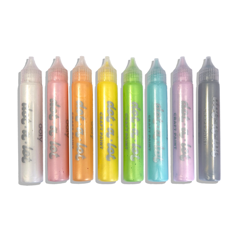 Dot-A-Lot: Dimensional Craft Paint - Pearlescent (Set of 8)