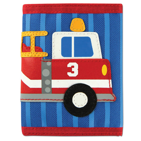 Kids Tri-Fold Wallet -  Blue Flower