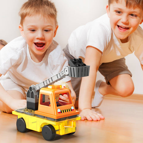 Construction 3-in-1 Magnetic Building Tile Set