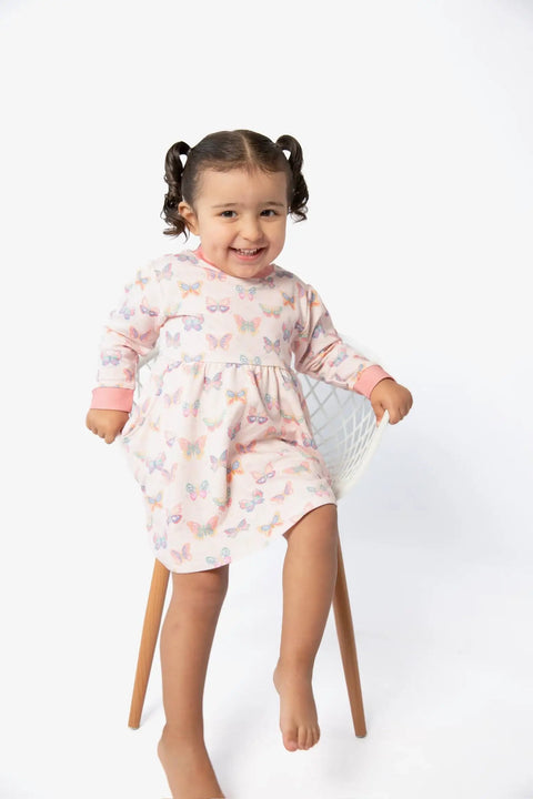 Butterfly Bliss Sweatshirt Dress