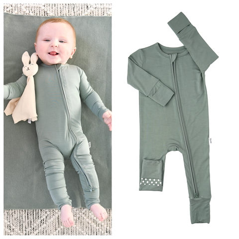 Eucalyptus Zip Bamboo Pajamas