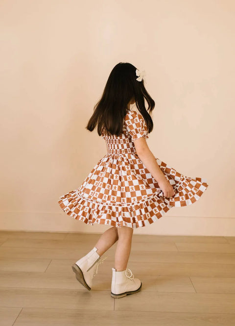 Alana Dress in Gingerbread