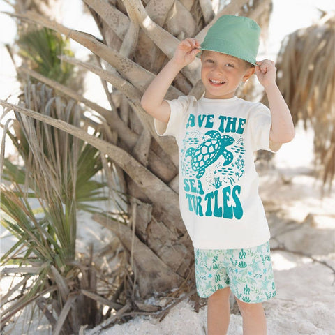 Save the Sea Turtles Ocean Conservation Kids T-Shirt