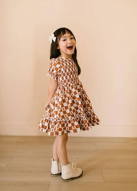 Alana Dress in Gingerbread
