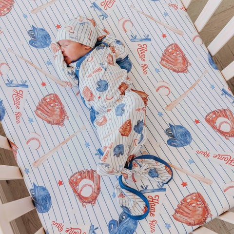 Newborn Knotted Gown - All Star