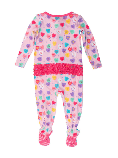 Be My Valentine Bamboo Footed Pajama