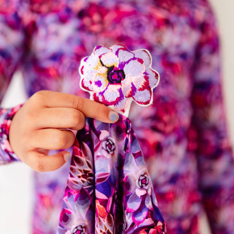 Pink Succulents Bamboo Snuggle Lovey