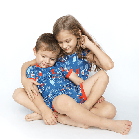 4th of July Bamboo Kids Pajama Set - Emerson and Friends