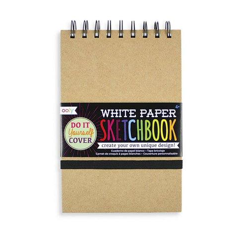 5" x 7.5" D.I.Y. Cover Sketchbook - White - Butterbugboutique