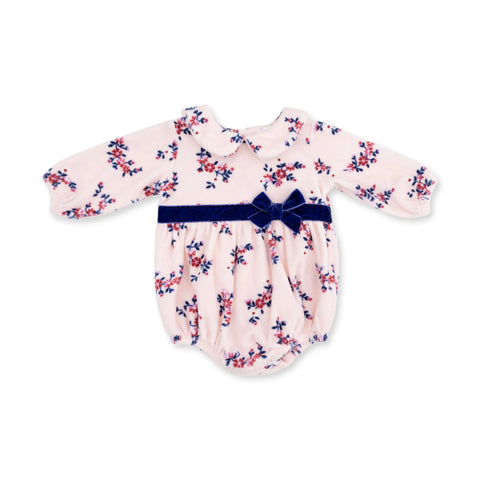 Bubble with Peter Pan Collar - Nora Floral Velour