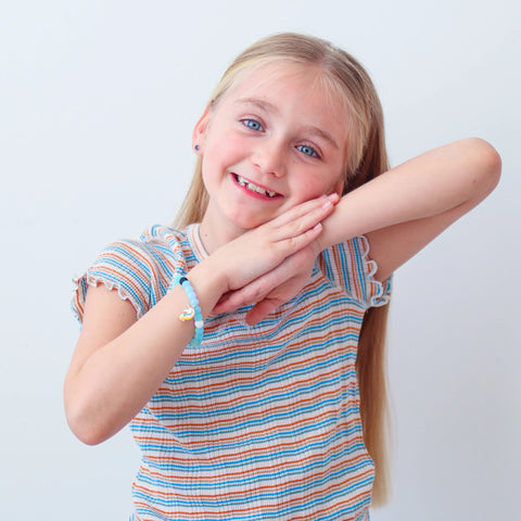 Glow in the Dark Unicorn Charm Bubble Bracelet