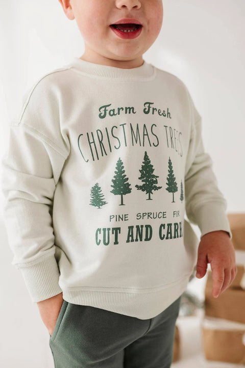 Boxy Sweatshirt - Farm Fresh Christmas Trees