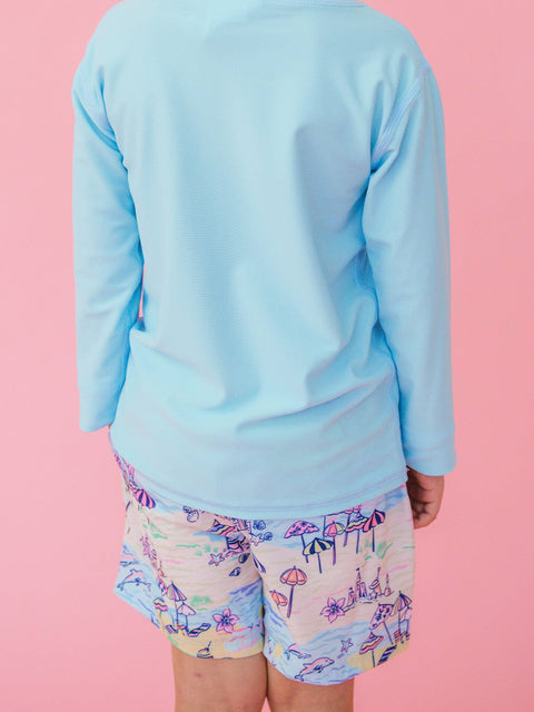 Boys Performance Hybrid Swim Trunks - Beach Day