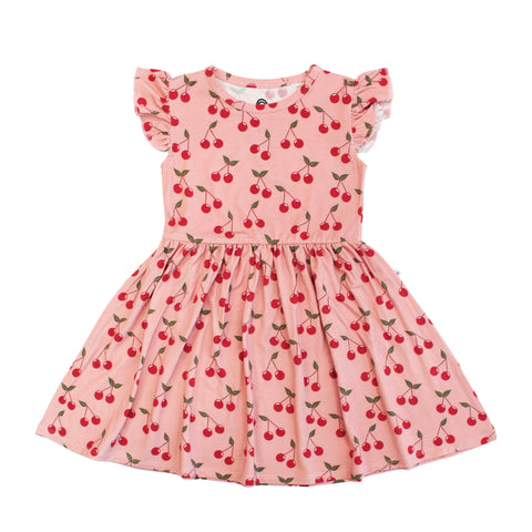 Very Cherry Girls Bamboo Twirl Dress