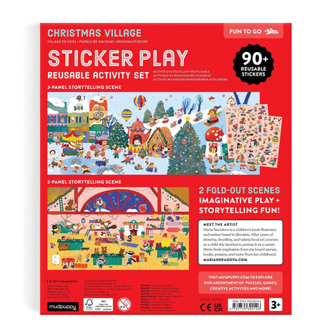 Sticker Play Reusable Activity Kit - Christmas Village