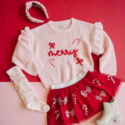 Coquette Merry Christmas Knit Sweater