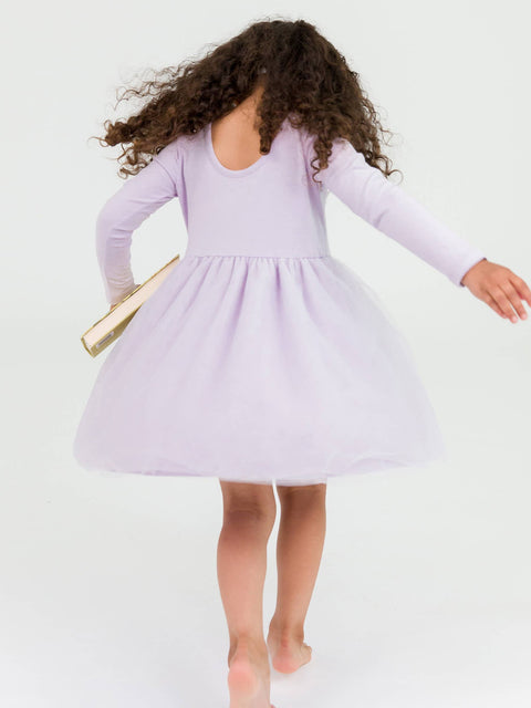 Orchid Petal Purple Tulle Twirl Dress