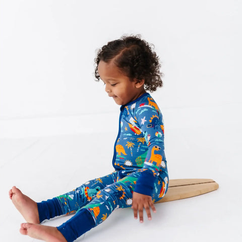 Rockin' and Roarin' Bamboo Convertible Footie