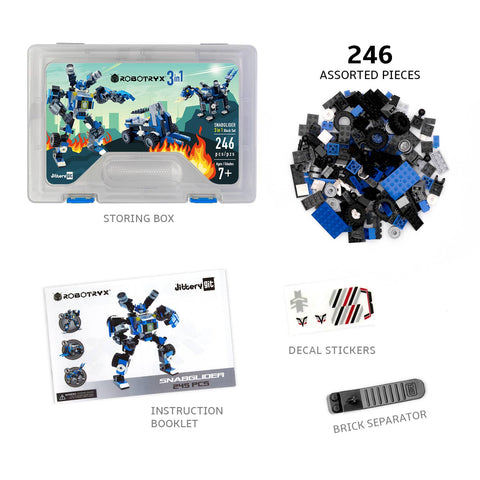 Glow in the Dark Build Your Robot Kit (Blue)