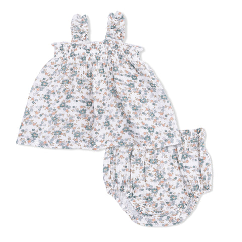 Ruffly Strap Top and Bloomer - Camille Floral