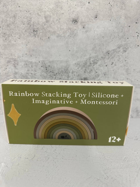 Rainbow Stacker Silicone Toy