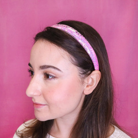 Shaker Glitter Headband - Pink