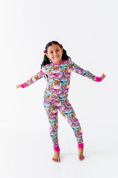 Wild Child Bamboo Pajama Set for Girls