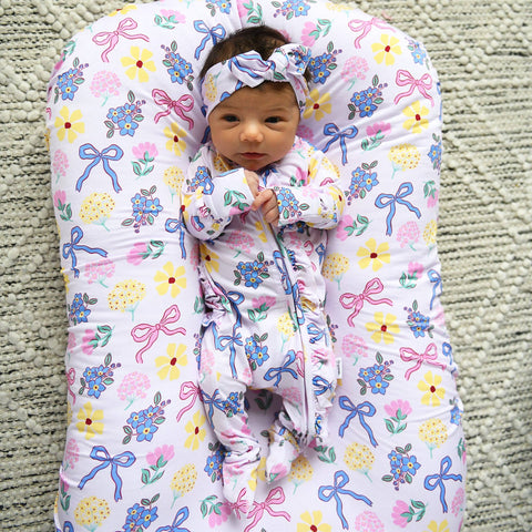 Evie Ruffle Zip Bamboo Pajama