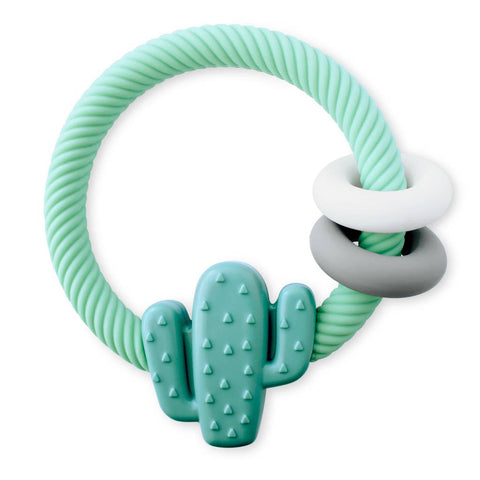 Ritzy Rattle™ & Silicone Teether - Highland Cow